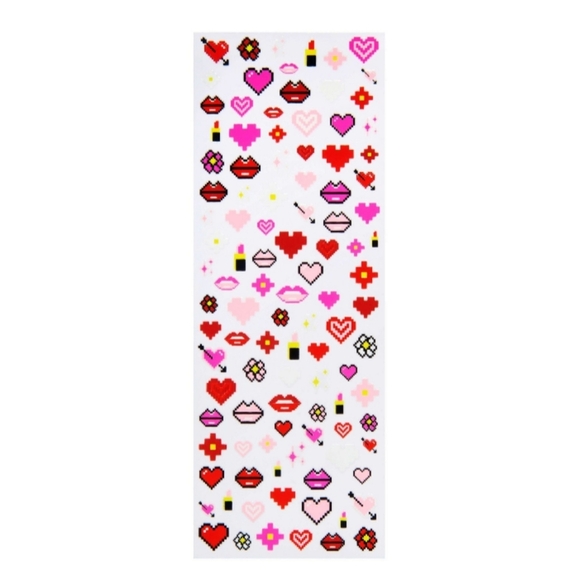 🐼🐼🐼Lottie London Stick To it- Lots of Love Nail Sticker Set - Picture 4 of 6